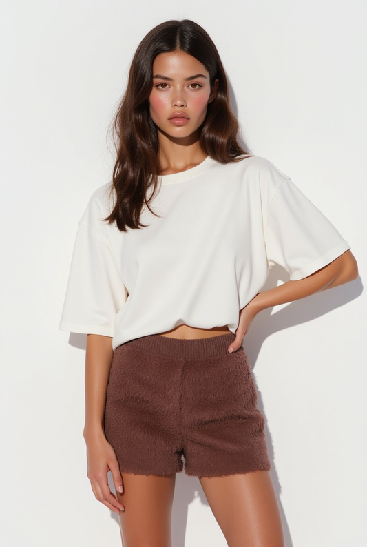 Velour Mocha Shorts