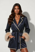 The Pinstripe Robe