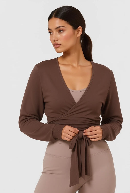 Mocha Wrap Top