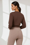 Mocha Wrap Top