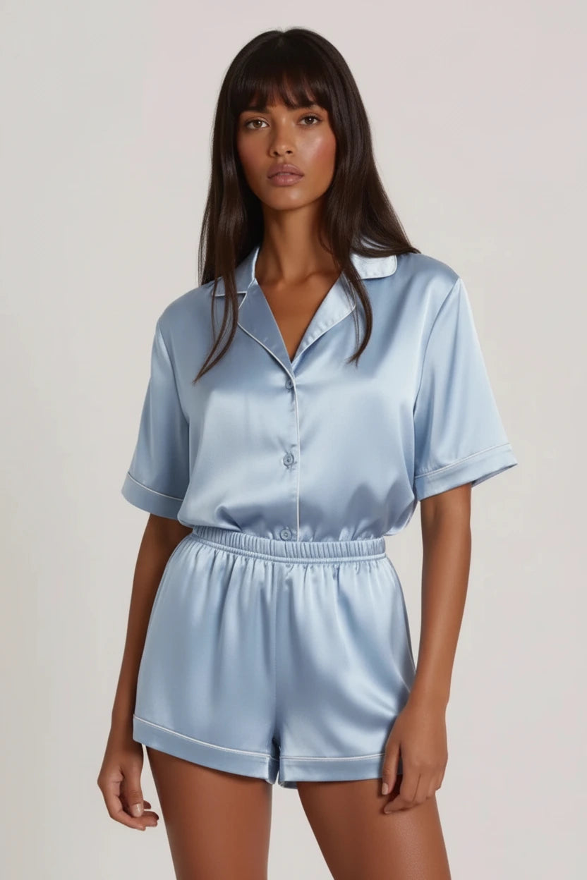 Tropical Bloom Short Pajamas