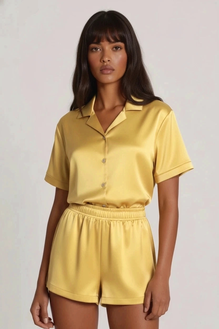 Tropical Bloom Short Pajamas