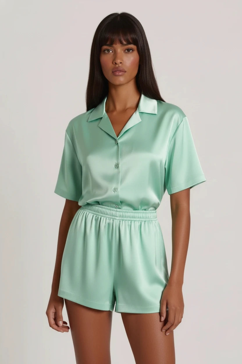 Tropical Bloom Short Pajamas