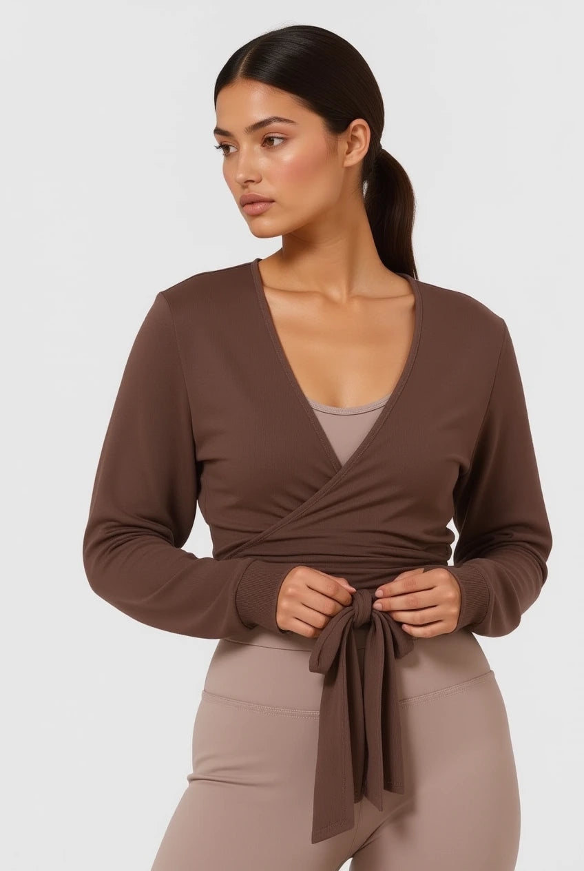 Mocha Wrap Top
