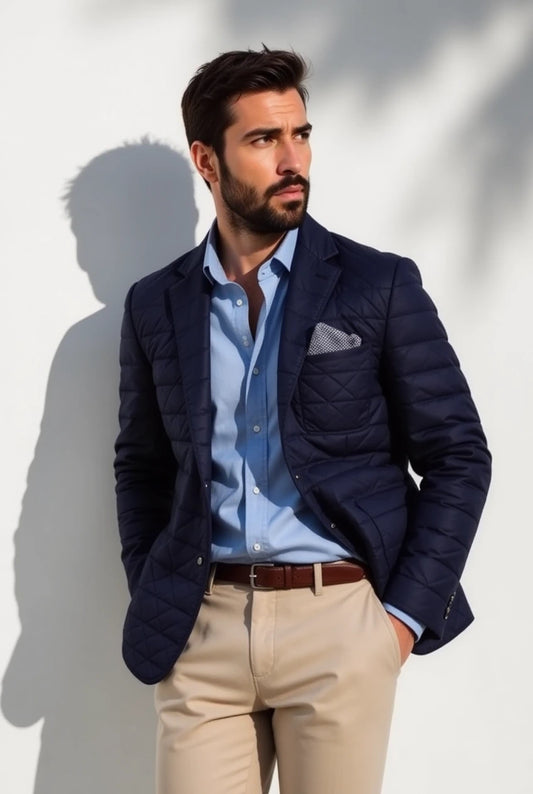 Duomo Quilted Blazer