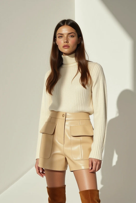 Colline Beige Shorts