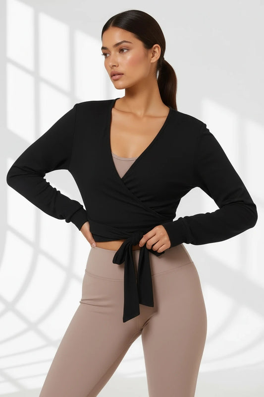 Mocha Wrap Top