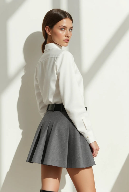 Rinascita Grey Skirt