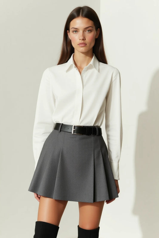 Rinascita Grey Skirt